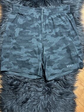 NOBULL Men's Performance  Gray Camo Training Gym Shorts Size Large